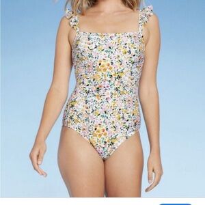 Kona Sol Floral One Piece Swimsuit